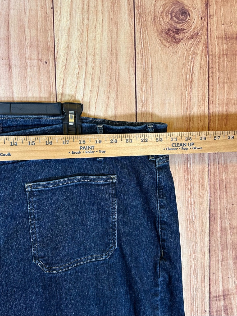 NYDJ Not Your Daughters Capri Jeans Sz 26W 4XL blue Wide Leg Lift Tuck $100 - Picture 13 of 16